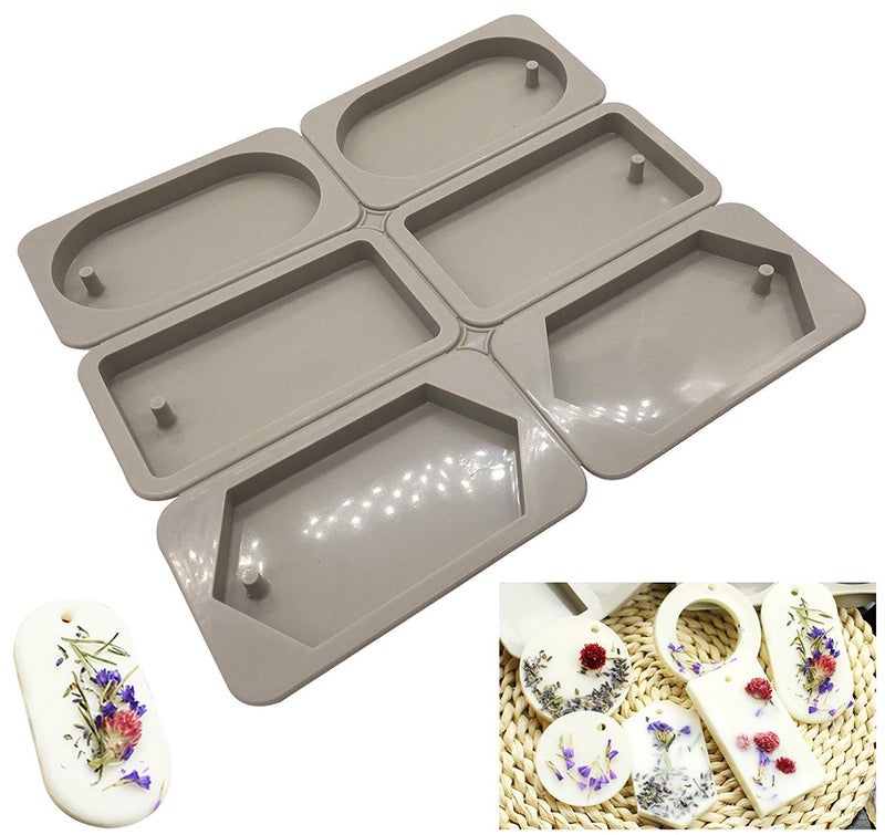 KOOTIPS Silicone Wax Molds, KOOTIPS Resin Jewelry Molds Making with Hanging Hole for DIY Jewelry Craft Making - Image 1